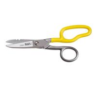 Stainless Steel Scissors, Electrician Free Fall Snips Klein Tools 2100-8,Yellow/Silver,160 mm