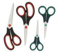 Stainless Steel Scissors - Sharp Multipurpose Cutting Scissors for Office, Home & Fabric, Durable Comfort Grip Shears