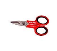 Stainless Steel Scissors with Wire Stripper - Wurth 0714036317