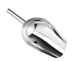 Stainless Steel Scoop, 3 Pcs Silver Food Tool for Flour Tea | Ergonomic Handle, Easy Pouring Design, Bar Service and Family Use, Traditional Bucket Shape