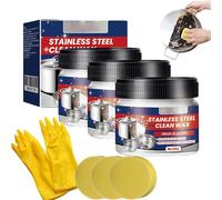 Stainless Steel Scratch Remover for Appliances, 2025 New Multi-purpose Kitchen Cleaner, Magical Stainless Steel Cleaning Paste for Grease, Stoves, Oven, Sink (3)