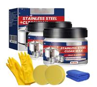 Stainless Steel Scratch Remover for Appliances, 2025 Upgraded Multi-Purpose Scratch Remover Cleaner Paste, Cookware Polish Scratch Repair Kit for Oven, Sink, Fridge, Cookware (2PC)