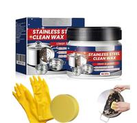 Stainless Steel Scratch Remover for Appliances, Multi-Purpose Scratch Remover Paste, Stainless Steel Scratch Repair Kit for Oven, Sink, Fridge & Cookware, Cleans Grease & Restores Shine (1)