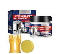 Stainless Steel Scratch Remover for Appliances, Upgraded Multi-Purpose Scratch Remover Paste Repair Kit for Oven, Sink, Fridge & Cookware, Cleans Grease, Scuffs & Restores Shine (1PCS)