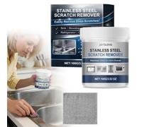 Stainless Steel Scratch Remover Kit, 100g All-Purpose Restorer, Multi-purpose Stainless Steel Scratch Remover Paste for Kitchen, Scratches Eraser for Oven, Appliances, Sink, Cookware (1 Set)
