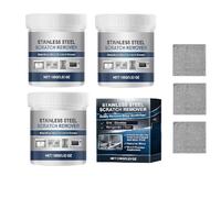 Stainless Steel Scratch Remover Kit,300g Scratch Eraser Stainless Steel Cleaner For Appliances With Towel, Rust Remover Gently Clean And Remove Tarnish All-Purpose Paste Appliance Cleaner Repair