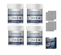 Stainless Steel Scratch Remover Kit, 400g Scratch Eraser Stainless Steel Cleaner For Appliances With Towel, Rust Remover Gently Clean And Remove Tarnish All-Purpose Paste Appliance Cleaner Repair