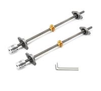 Stainless Steel Screw,Lead,1Set 3D Printer Lead Screw Vertical Horizontal Kit, 100mm-500mm with Nut(Horizontal Kit,150MM)