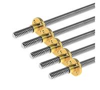 Stainless Steel Screw,Lead,T8 Lead Screw Steel + Copper Nut, Pitch 2mm 8mm T-Type for 3D Printer Stepper Motor Accessories, 1pcs(150mm)