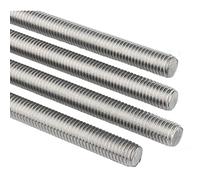 Stainless Steel Screw Rod, M3 6 8 10 12 14 1618 20 22 24 27 30 33 36 Linear Shaft Metric Round Rod, Metal Shafts Full Tooth Screw Bar(304 M8(2pcs))