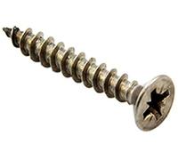 Stainless Steel Screws for Crafts, DIY, Construction, and Countersunk Magnets - 11mm dia head x 5.5mm dia thread x 38mm long - Pack of 10