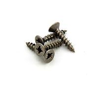 Stainless Steel Screws for Crafts, DIY, Construction, and Countersunk Magnets - 8mm dia head x 3.9mm dia thread x 19mm long - Pack of 50