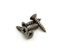 Stainless Steel Screws for Crafts, DIY, Construction, and Countersunk Magnets - 8mm dia head x 3.9mm dia thread x 19mm long - Pack of 10