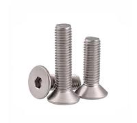 Stainless steel screws,hex bolt,10PCS Socket Cap Screws 5 Head Hex Hexagon Socket Machine Screws 316 Stainless Steel Countersunk Allen Bolts(M6*20)