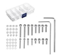 Stainless Steel Screws Turntable Headshell Cartridge Mounting Professional Bolts Mixed 50 Pcs
