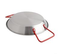 Stainless Steel Seafood Pan for Paella Cooking Serving Dish Wok Snack Tray Home Restaurant Use Rust Resistant Cookware for Everyday Meals