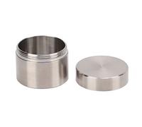 Stainless Steel Sealing Box, Waterproof with Sealing Ring, Pill Box, Tea Leaf Canister Container, Portable Pill Box for Home, Office, Portable On the Go Travel for Pills, Herbs and Spices