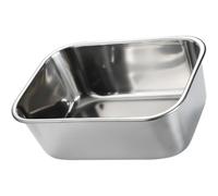 Stainless Steel Seasoning Plate Rectangle Deep Tray for Hotpot Bbq Serving | Silver 304 Grade Metal, Smooth Surface, Rounded Edges, Portable Design, Suitable for Condiments, Fruit, Snacks and Picnic