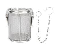 Stainless Steel Seasoning Strainer, Fine Mesh Filter with Extended Chain Hook, Multifunctional Tea and Soup Seasonings Separation Basket for Home Kitchen (S 62x50cm / 24.41x19.69in)