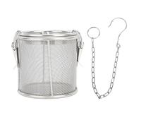 Stainless Steel Seasoning Strainer, Fine Mesh Filter with Extended Chain Hook, Multifunctional Tea and Soup Seasonings Separation Basket for Home Kitchen (M 100x70cm / 39.37x27.56in)
