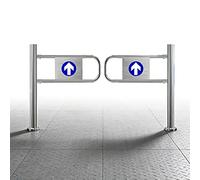 Stainless Steel Security Door with Spring Hinge Single Direction Access Door Ideal for Hallways and Passages Size 1.1x1m (3.61x3.28ft)