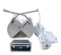 Stainless Steel Sediment Sampler Tool Sludge Sampling Bucket with 20m Rope for River Lake Reservoir Pond Underwater Bottom Sampling Environmental Research