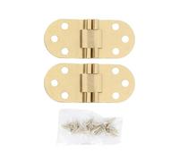 Stainless Steel Self Closing Reversible Door Hinge 2pcs Brass Hinges Connectors with Screws for Folding Table Drawer Cupboard Cabinet Doors