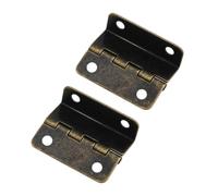 Stainless Steel Self Closing Reversible Door Hinge 2pcs Three-fold Metal Hinge Decorative Box