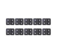 Stainless Steel Self Closing Reversible Door Hinge Black Plastic Cabinet Door Bearing Butt Folding Hinge for Furniture 40 * 30mm(10PCS)