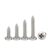 stainless steel self tapping screws, 100 Pcs M2 .3 Stainless Steel 304 Cross Phillips Pan Round Head Self Tapping Screw Wood Screws(16mm,M2-100pcs)
