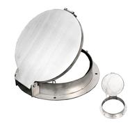 Stainless Steel Septic Tank Cover with Lock, Anti-theft Manhole Lid for Secure Roof Access
