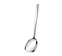 Stainless Steel Serving Spoon Solid Silver Color Cooking Spoons with Long Handle Multipurpose Kitchen Spoon Spatula Tool Stainless Steel Spatula Dishwasher Safe