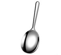 Stainless Steel Serving Spoons, Large 20cm Polished Finish Ergonomic Handle for Salads Soups Dishes Dishwasher Safe Kitchen Dining Utensil, Silver(Serving Soup Ladle)
