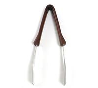 Stainless Steel Serving Tong Brown Handle