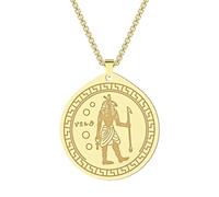 Stainless Steel Set God Desert Storm Chaos Violence God Ancient Egyptian Necklace