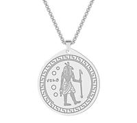 Stainless Steel Set God Desert Storm Chaos Violence God Ancient Egyptian Necklace