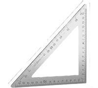 Stainless Steel Set Square for Technical Applications Requiring Stable Angle Reference and Dual Scale Readability (C)