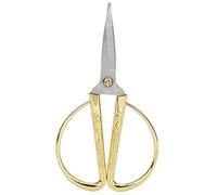Stainless Steel Sewing Scissors Beautiful Chinese Dragon Phoenix Handle Crafting Scrapbooking Tools Gold Color (4#5 inch (Card Blister Packaging))