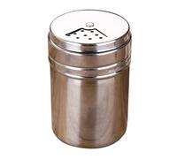 Stainless Steel Shaker and Pepper Shakers Dredge // /Pepper with Adjustable Pour Holes Glass Food Storage Containers Meal Prep (Silver, One Size)