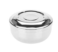 Stainless Steel Shaving Bowl with Lid, Shaving Mug Cup Men's Barber Soap Bowl Face Cleaning Tool, Bowl for Whipping Up Foam, Suitable for Any Shaving Soap, Shaving Bowl, 10.5 Cm in Diameter
