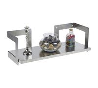 Stainless Steel Shelf | 60x23.5cm Floating Shelves with Wall Brackets