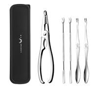 Stainless Steel Shellfish Lobster Cracker Seafood Gadgets Clip Needle Picks Pincer Nut Set Accessories for Kitchen