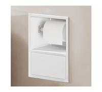 Stainless Steel Shower Alcove ShelfWaterproof Storage for Shampoo Toiletries & Toilet PaperWhite 23x11inIdeal for Bathroom Kitchen & Bedroom Organization
