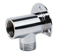 Stainless Steel Shower Arm Bottom Hose Wall-Mounted Head Extension Joint Nozzle Accessories Fixed Base for Shower Head Extension(Mount Base)