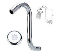 Stainless Steel Shower Arm Goose Neck Replacement 20cm 8 Inch