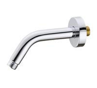 Stainless Steel Shower Arm Silver Chrome Plated Wall Mounted Head Extension Pipe Bathroom Accessories Faucet Replacement for Shower Head Extension(Chrome)