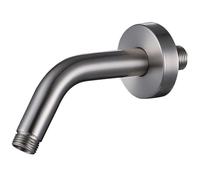 Stainless Steel Shower Arm Silver Chrome Plated Wall Mounted Head Extension Pipe Bathroom Accessories Faucet Replacement for Shower Head Extension(Brushed Nickel)