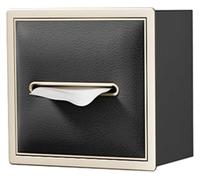 Stainless Steel Shower - Built-In Wall Storage Box, Black 20x18x12.5cm, Bathroom nizer Shelf, Toiletries Holder, Modern Decor for Efficient Indoor Storage