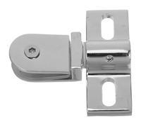 Stainless Steel Shower Door Pivot Hinge Dual Direction Opening | Gaskets Upper and Lower Pivot Structure, Silver Finish, with Screws Nuts Sleeves