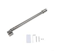 Stainless Steel Shower Door Support Bar Clamp Rod Adjustable 400 600mm for Glass Panels 8mm 12mm Secure Shower Screen and Wet Room Installation (Flat)